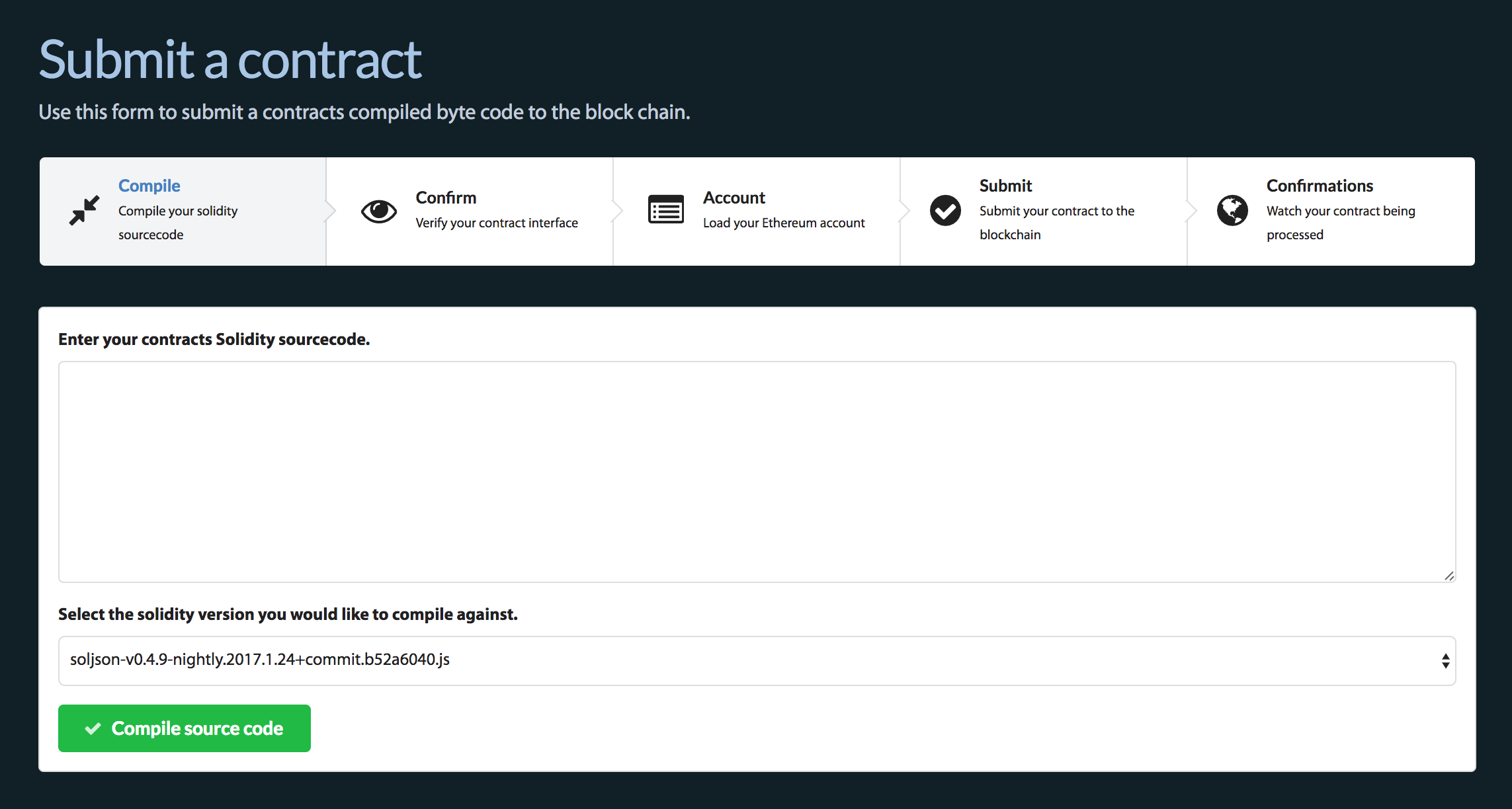 Submit a contract in easy steps