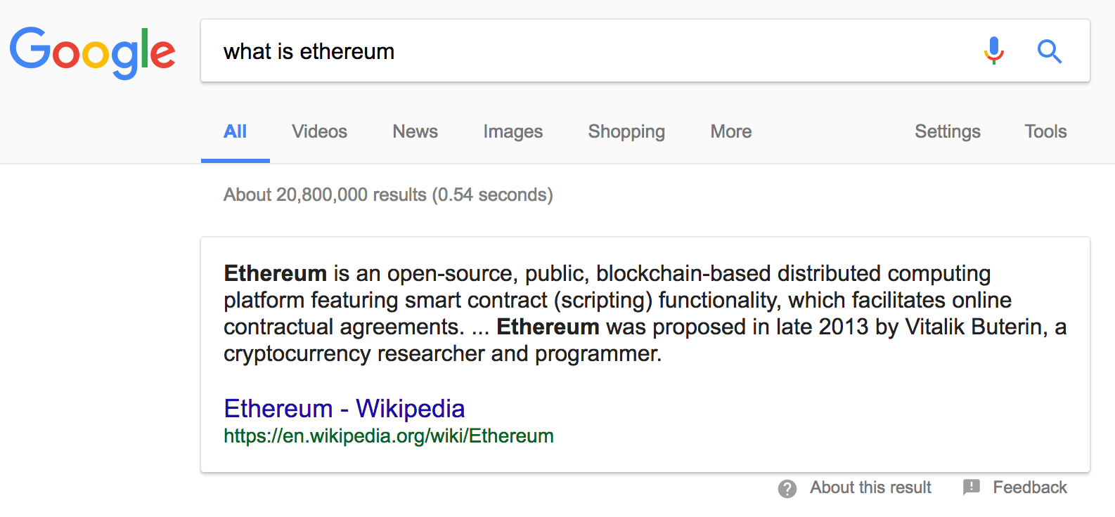 Do you even.. Ethereum