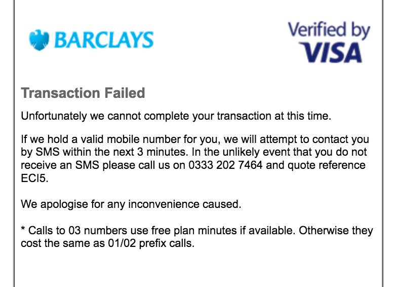 Barclays verification