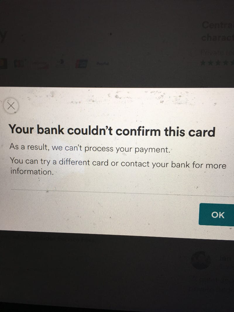 Bank could not confirm