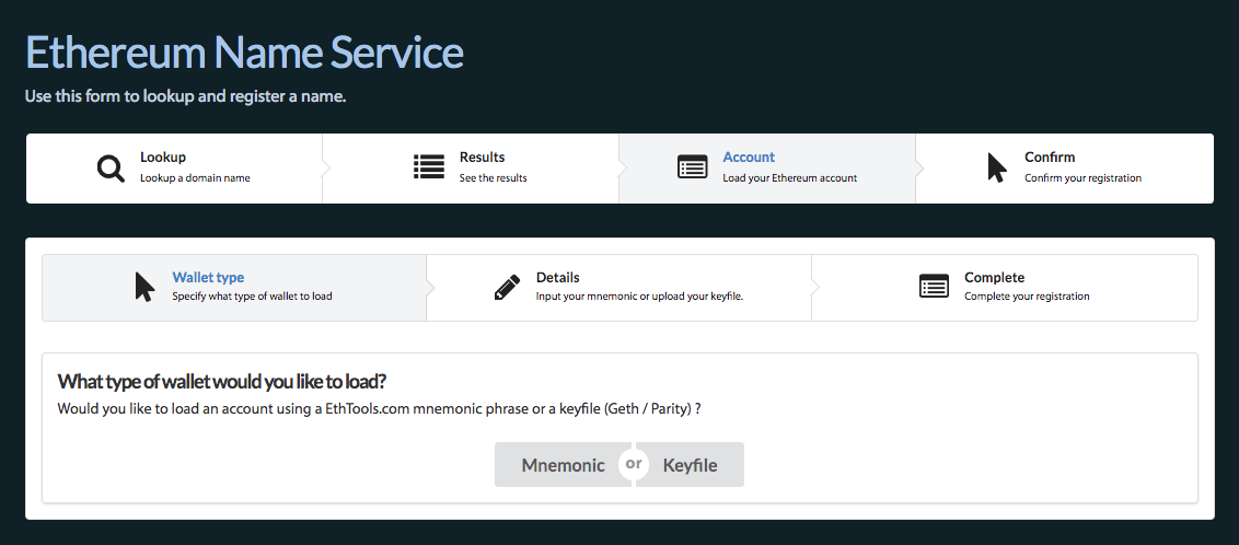 Ethereum Name Service (ENS) Integration