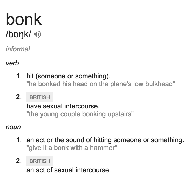 Seven days of bonking