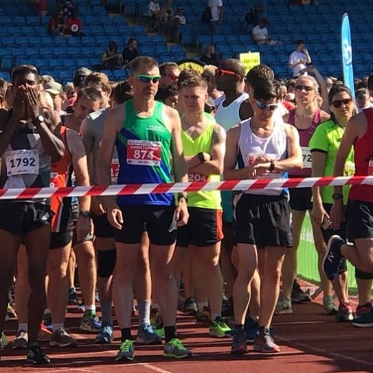 This is indicative of how much I felt like racing @Manchester10k :P 39:45 - personal worst :P