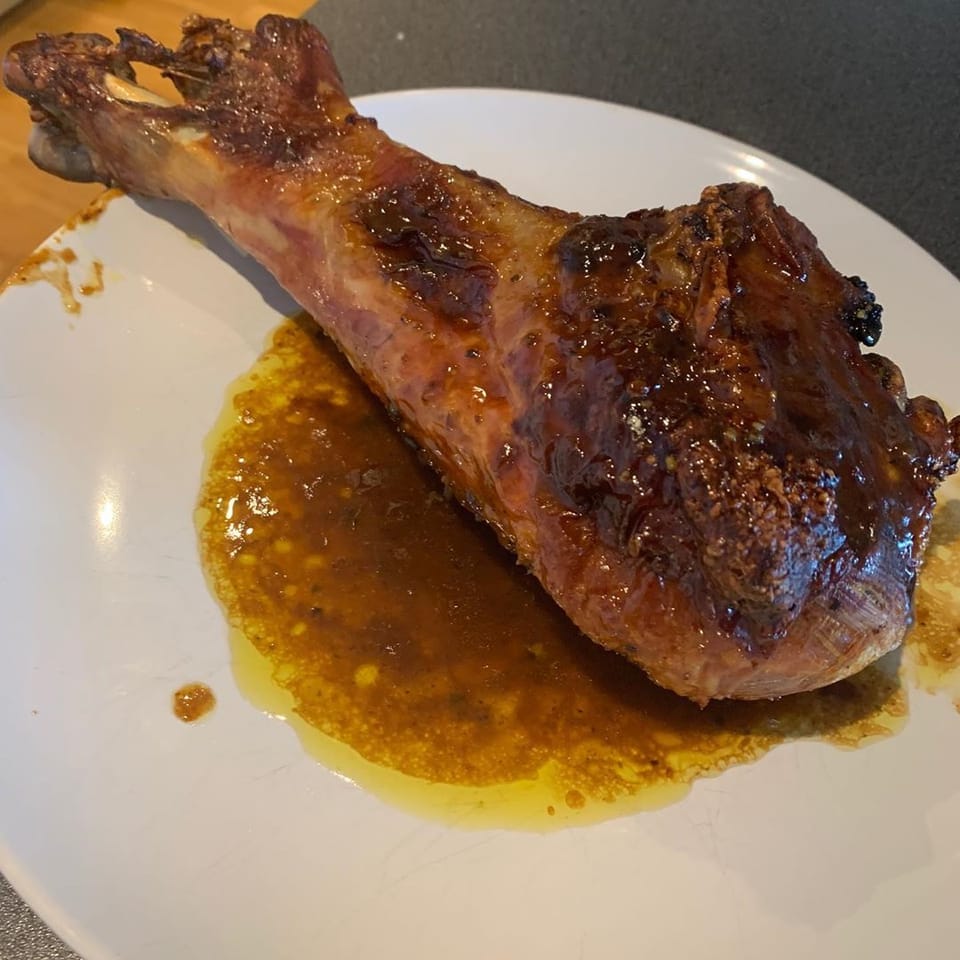 The novelty turkey leg was quite good