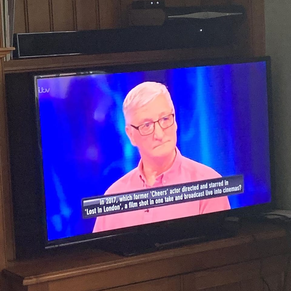 He is the CEO of one of the largest companies in the world yet #timcook still finds the time to visit the UK and play #tippingpoint