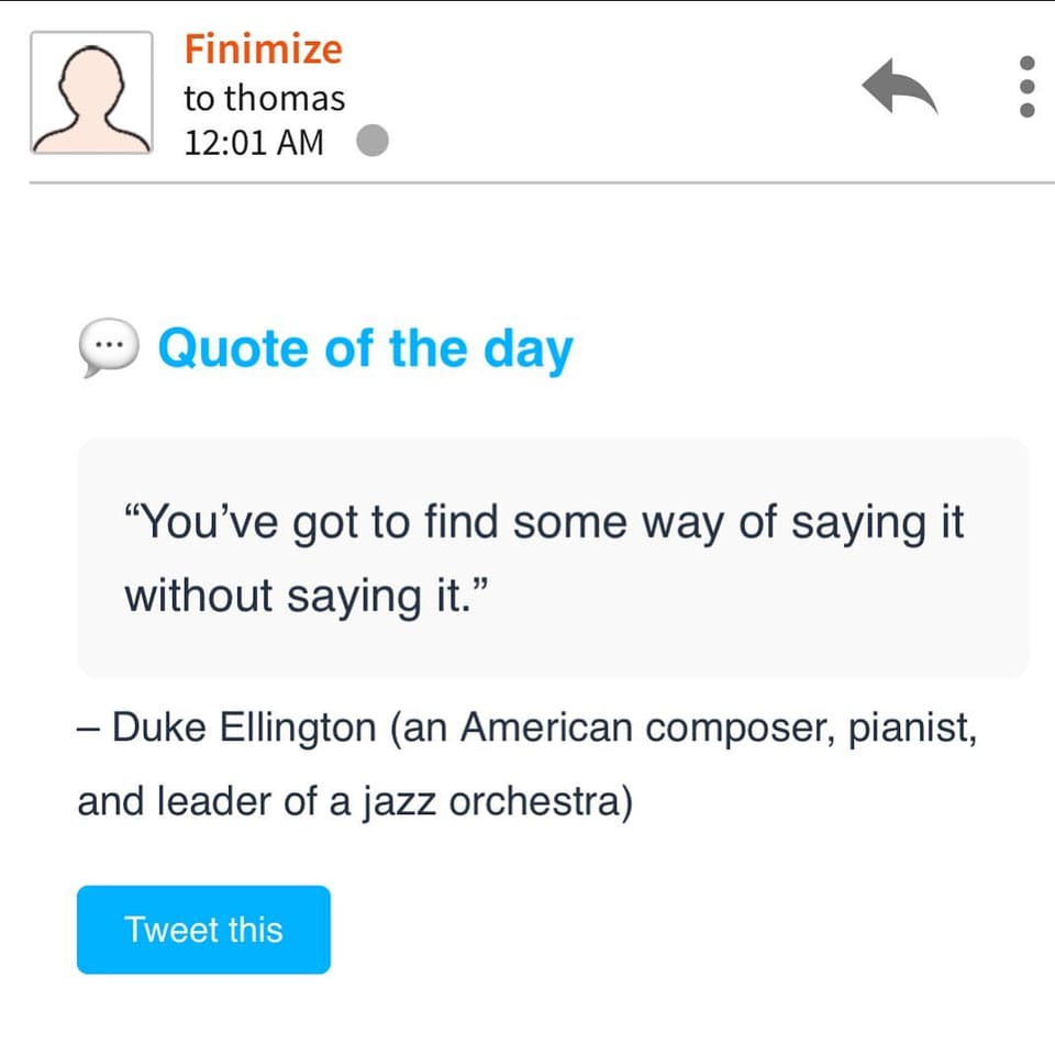 @finimize going deep as per
