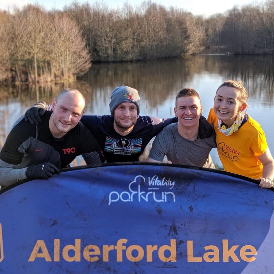 parkrun with family and friends at @alderford_lake @parkrunuk #iwon #loveparkrun #parkruntourists #parkruntourism #parkrun #lake #whitchurch #running #runners #alderfordlake