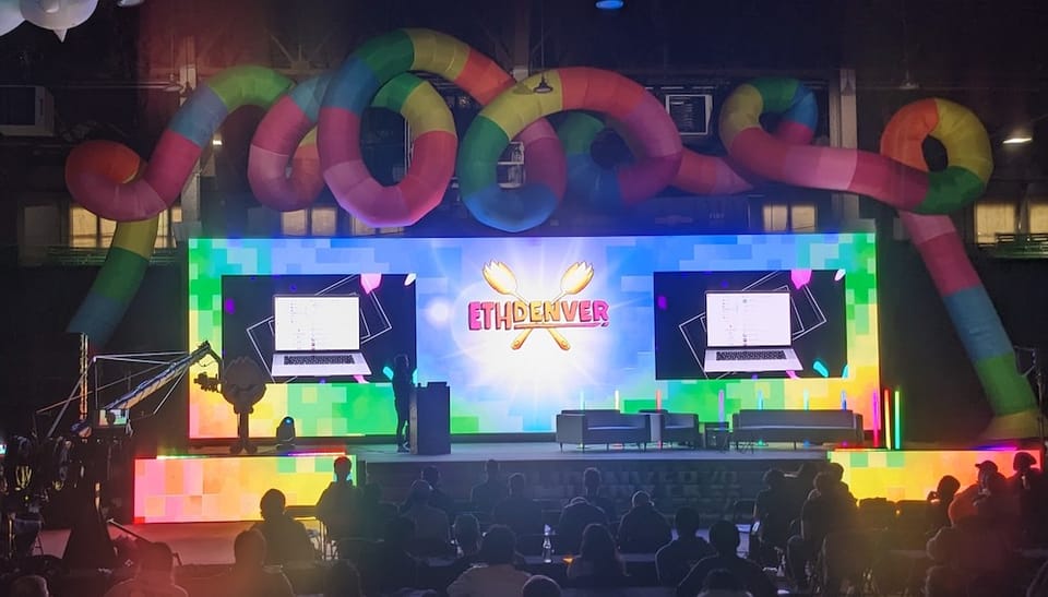 12 days, 100 people, go. EthDenver 2023.